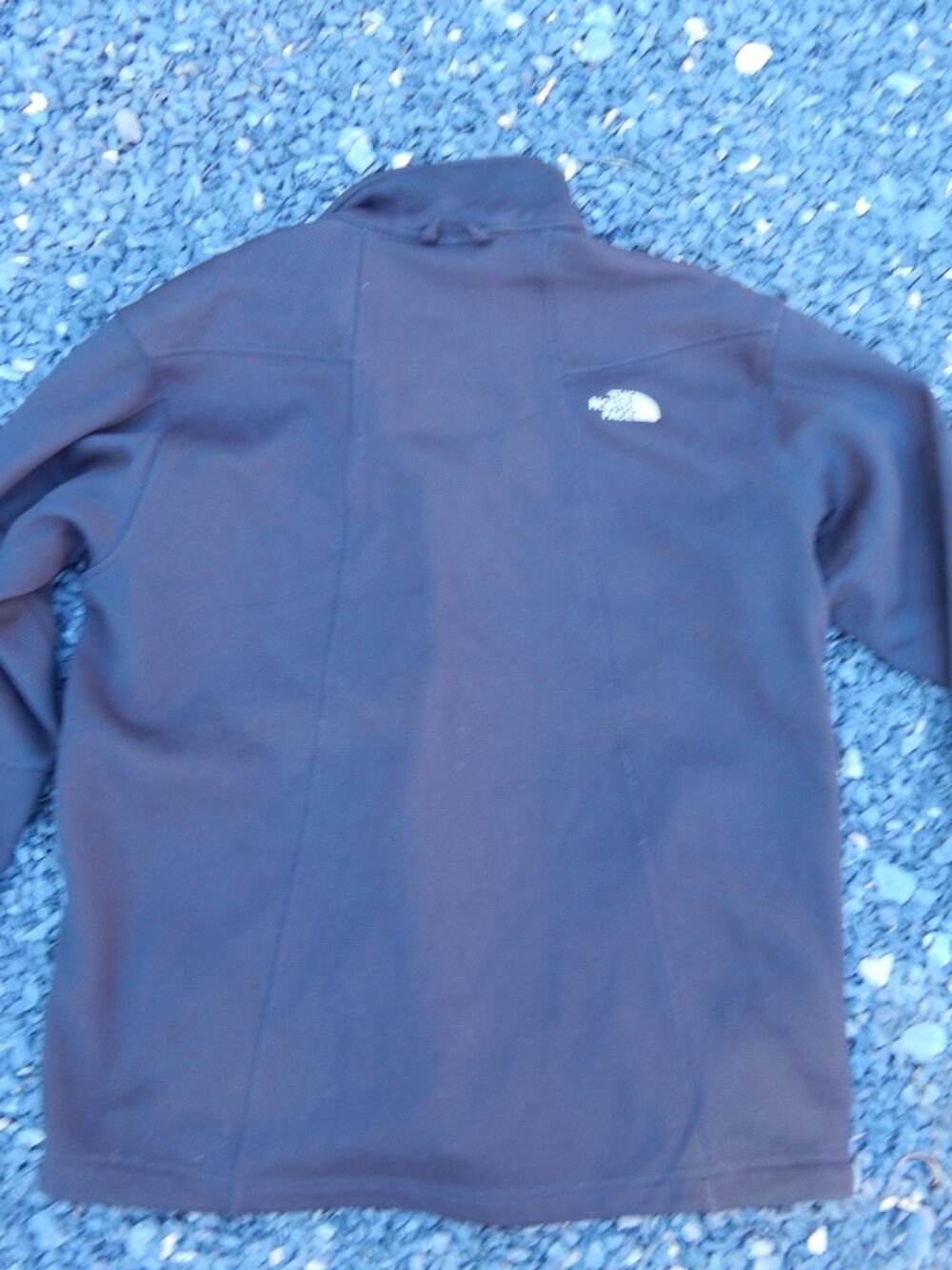 The North Face Mens Full Zip Jacket Size Medium Black Waffle Grid Pattern - Picture 4 of 4
